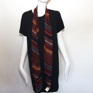 Ann Taylor Rayon Southwestern Pattern Scarf NWT